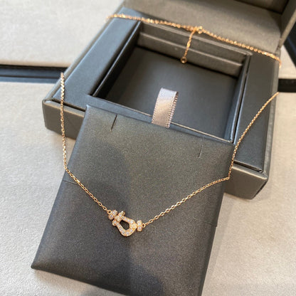 [⭐Mirelle]FORCE 10 DIAMOND PINK GOLD NECKLACE MINI MODEL