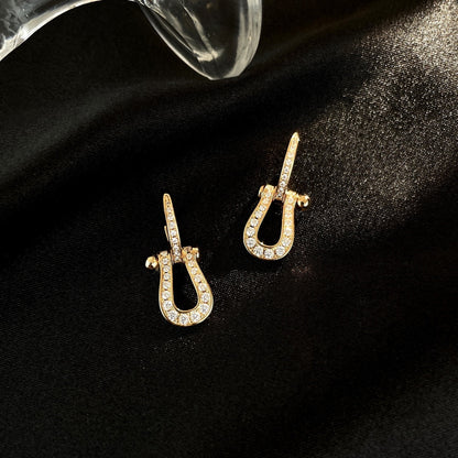 [⭐Mirelle]FORCE 10 FULL DIAMOND DROP EARRINGS MEDIUM MODEL