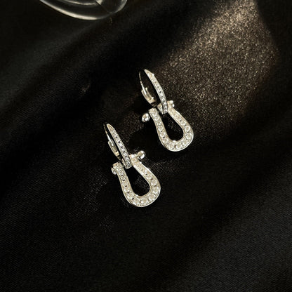[⭐Mirelle]FORCE 10 FULL DIAMOND DROP EARRINGS MEDIUM MODEL