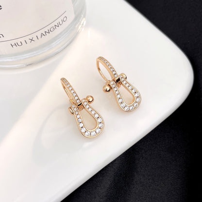 [⭐Mirelle]FORCE 10 FULL DIAMOND DROP EARRINGS MEDIUM MODEL