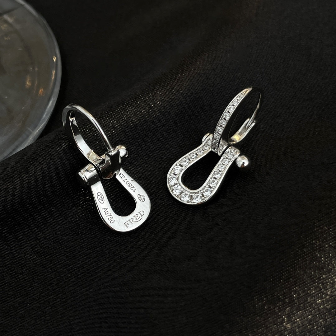 [⭐Mirelle]FORCE 10 FULL DIAMOND DROP EARRINGS MEDIUM MODEL