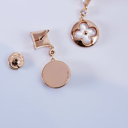[⭐Mirelle]STAR AND SUN PINK GOLD MOP DROP EARRINGS