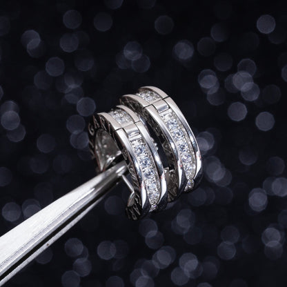 [⭐Mirelle]ZERO 1 MINI SILVER DIAMOND EARRINGS