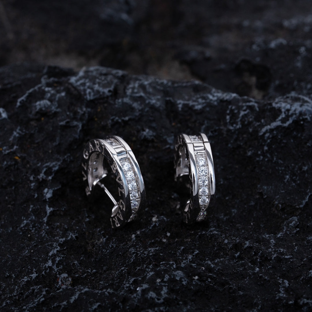 [⭐Mirelle]ZERO 1 MINI SILVER DIAMOND EARRINGS