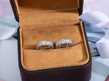 [⭐Mirelle]ZERO 1 MINI SILVER DIAMOND EARRINGS