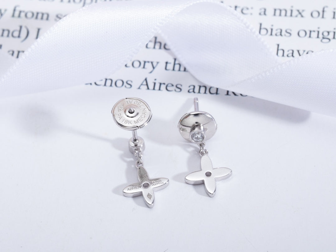 [⭐Mirelle]VIDYLLE SILVER DIAMOND MINI DROP EARRINGS