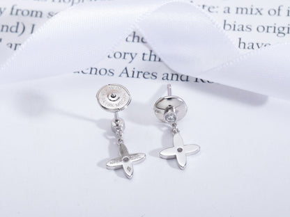 [⭐Mirelle]VIDYLLE SILVER DIAMOND MINI DROP EARRINGS