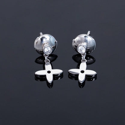 [⭐Mirelle]VIDYLLE SILVER DIAMOND MINI DROP EARRINGS
