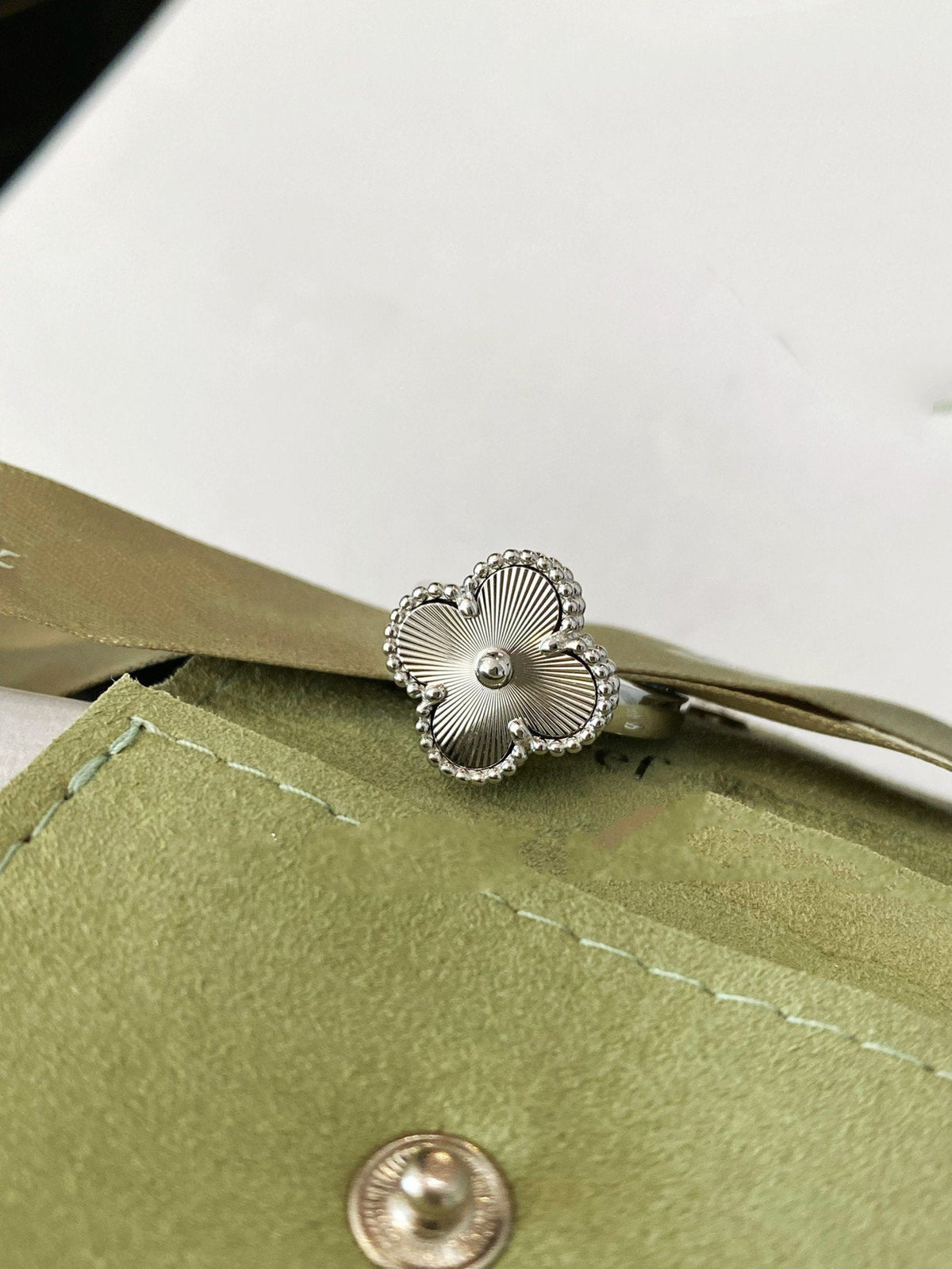 [⭐Mirelle]CLOVER SILVER RING