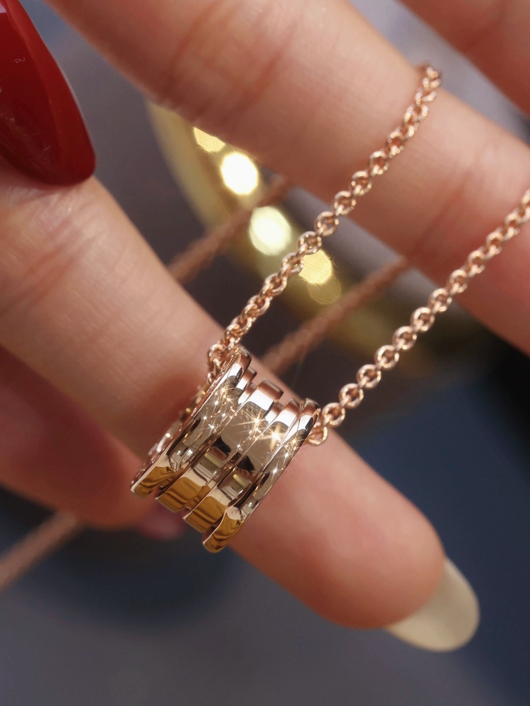 [⭐Mirelle]ZERO 1 PINK GOLD NECKLACE