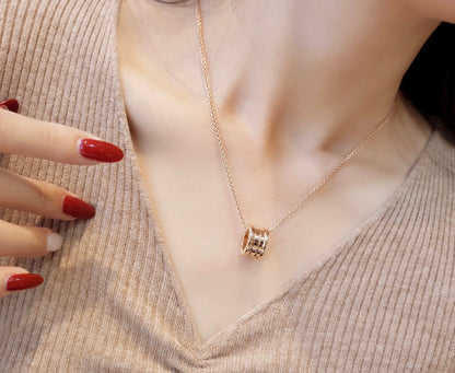 [⭐Mirelle]ZERO 1 PINK GOLD NECKLACE