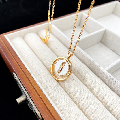 [⭐Mirelle]Demo MOVE MOP PINK GOLD NECKLACE