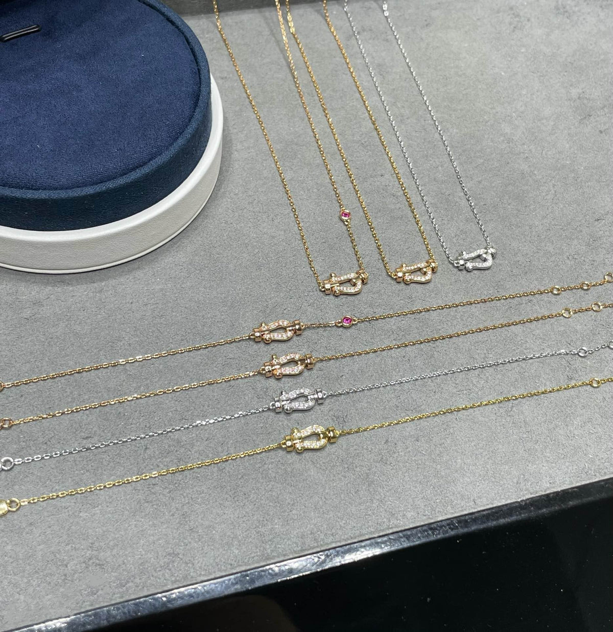 [⭐Mirelle]FORCE 10 DIAMOND PINK GOLD NECKLACE