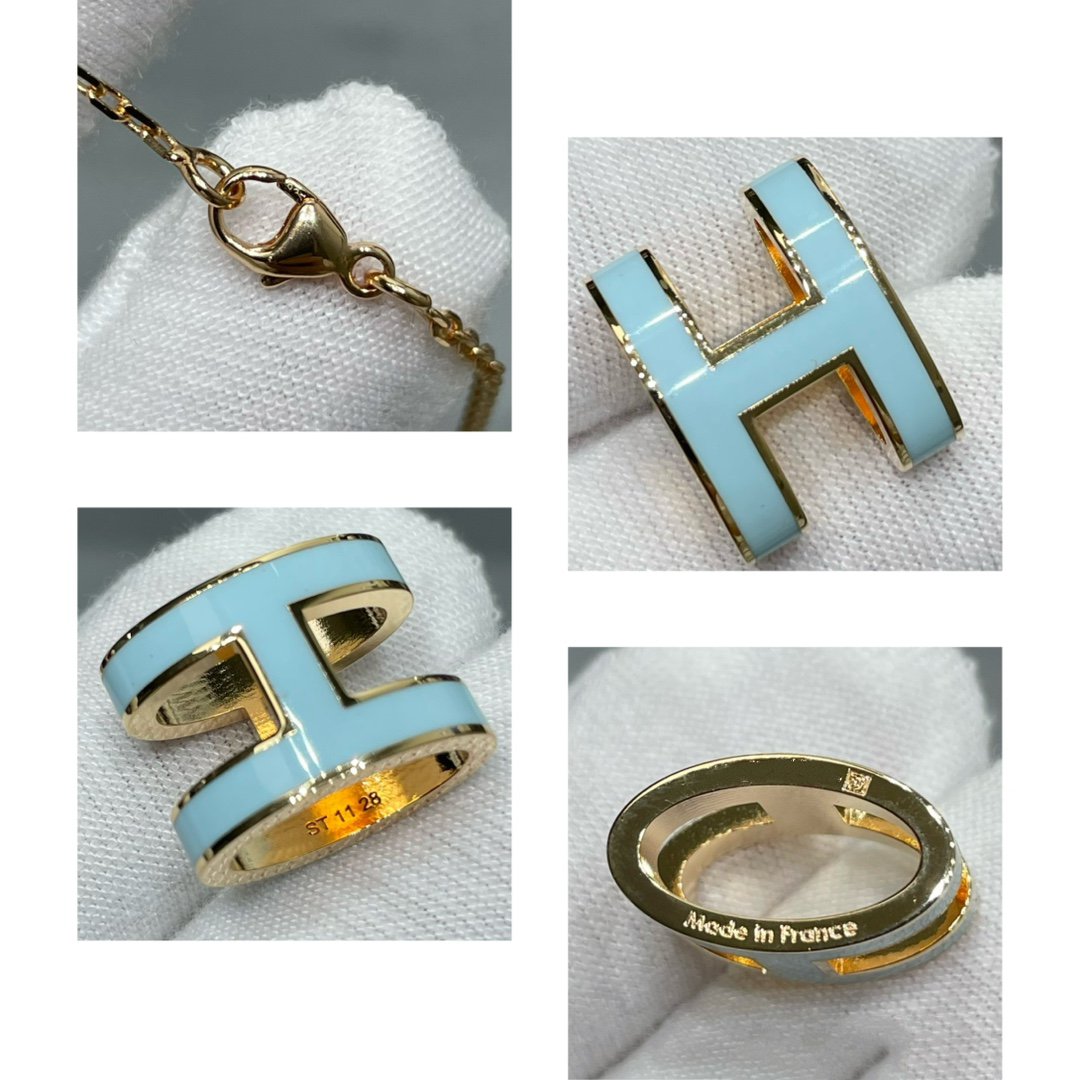 [⭐Mirelle]POP H SKY BLUE NECKLACE