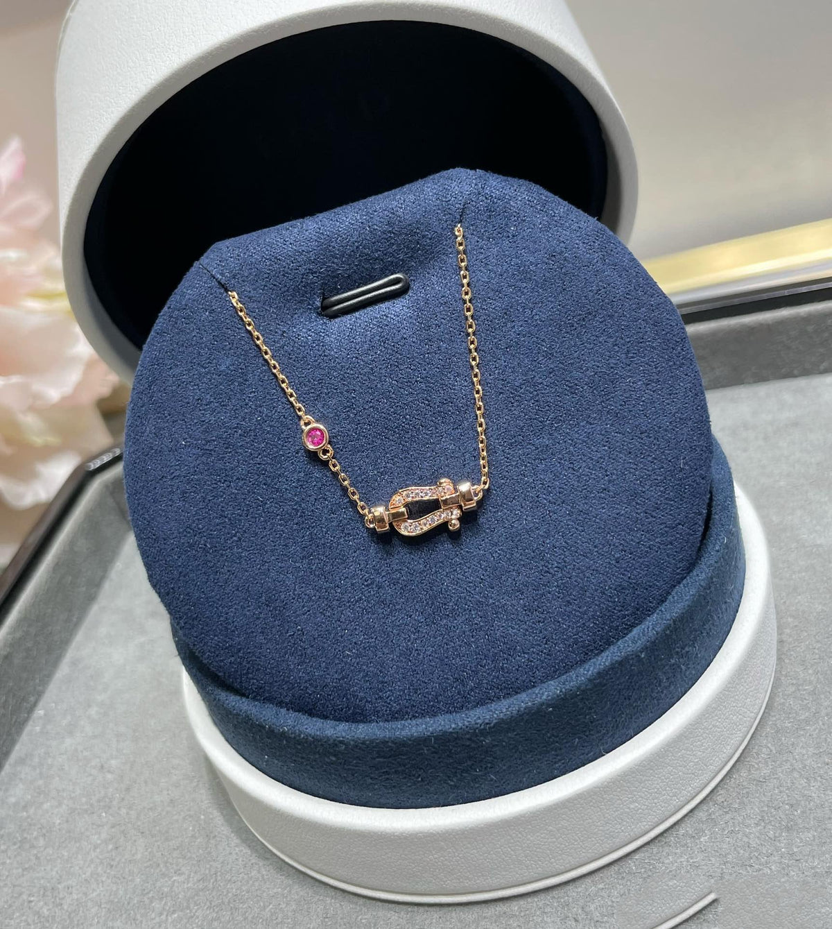 [⭐Mirelle]FORCE 10 DIAMOND CHAIN LINK PINK GOLD BRACELET