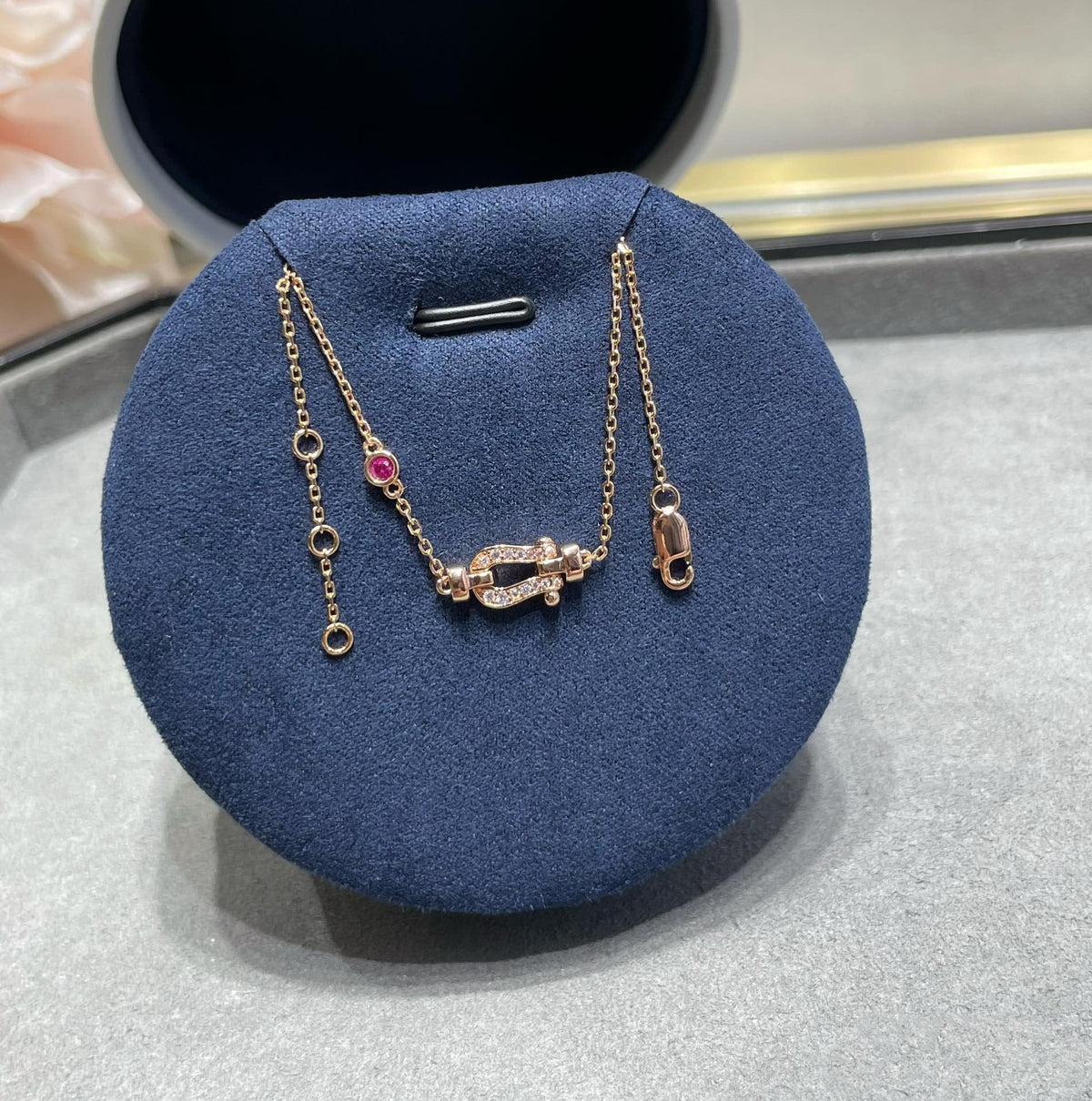 [⭐Mirelle]FORCE 10 DIAMOND CHAIN LINK PINK GOLD BRACELET