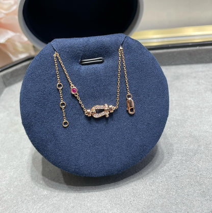 [⭐Mirelle]FORCE 10 DIAMOND CHAIN LINK PINK GOLD BRACELET