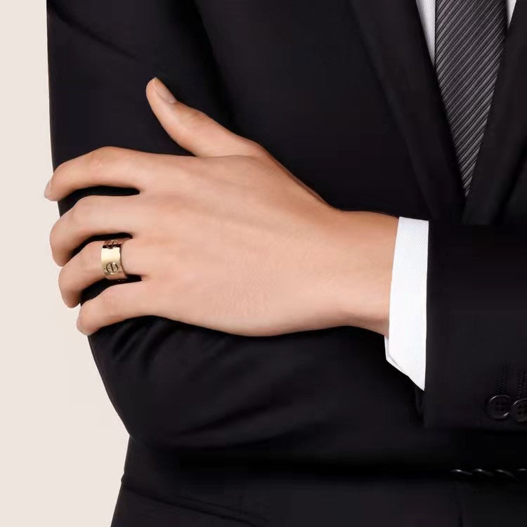 [⭐Mirelle]LOVE 11MM LARGE RING
