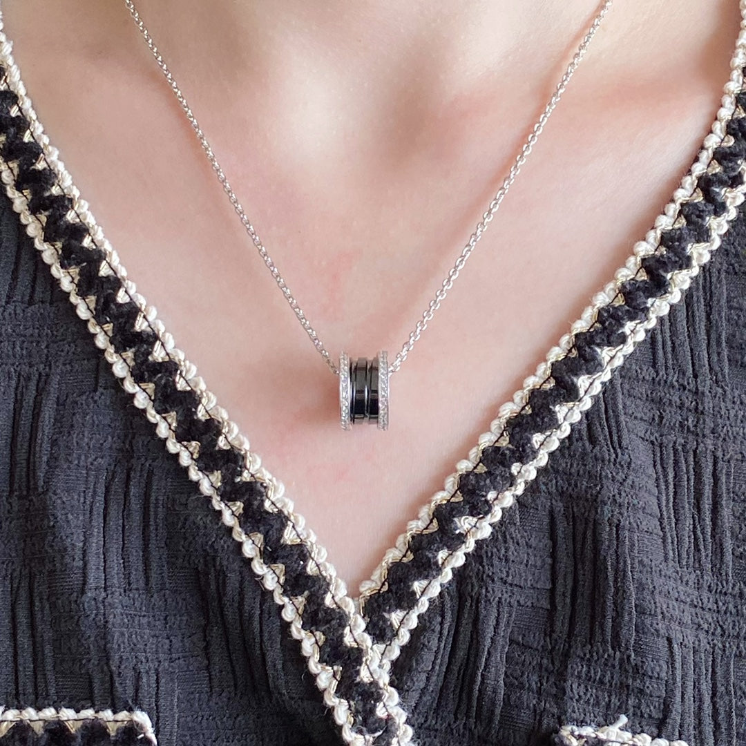 [⭐Mirelle]ZERO 1 DIAMOND CERAMIC NECKLACE