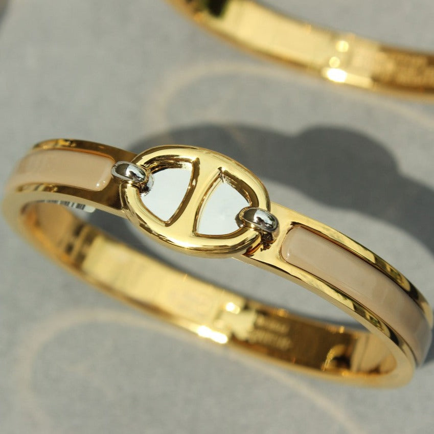 [⭐Mirelle]CLIC CHAINE GOLD BRACELET