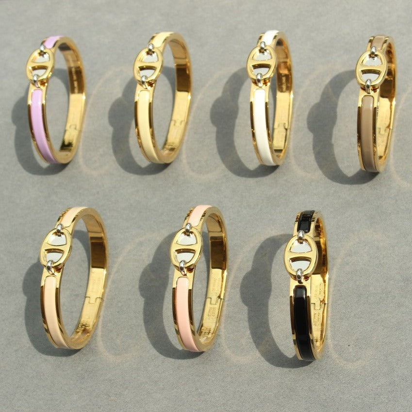 [⭐Mirelle]CLIC CHAINE GOLD BRACELET