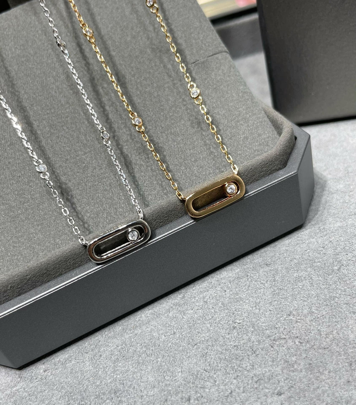 [⭐Mirelle]MOVE UNO DIAMOND NECKLACE