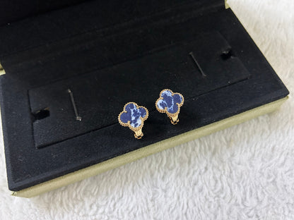 [⭐Mirelle]CLOVER PIETERSITE MEDIUM STUD EARRINGS