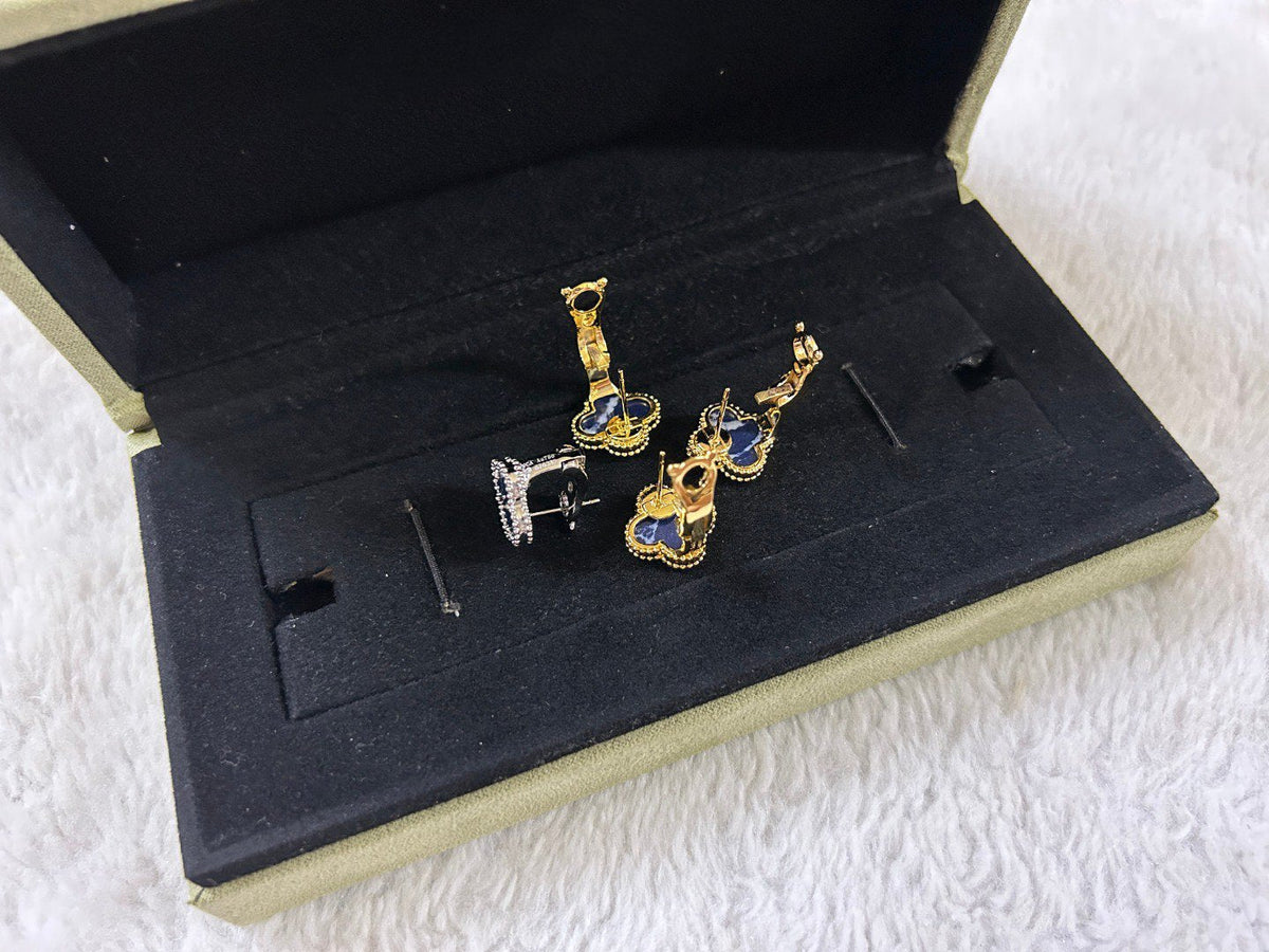 [⭐Mirelle]CLOVER PIETERSITE MEDIUM STUD EARRINGS