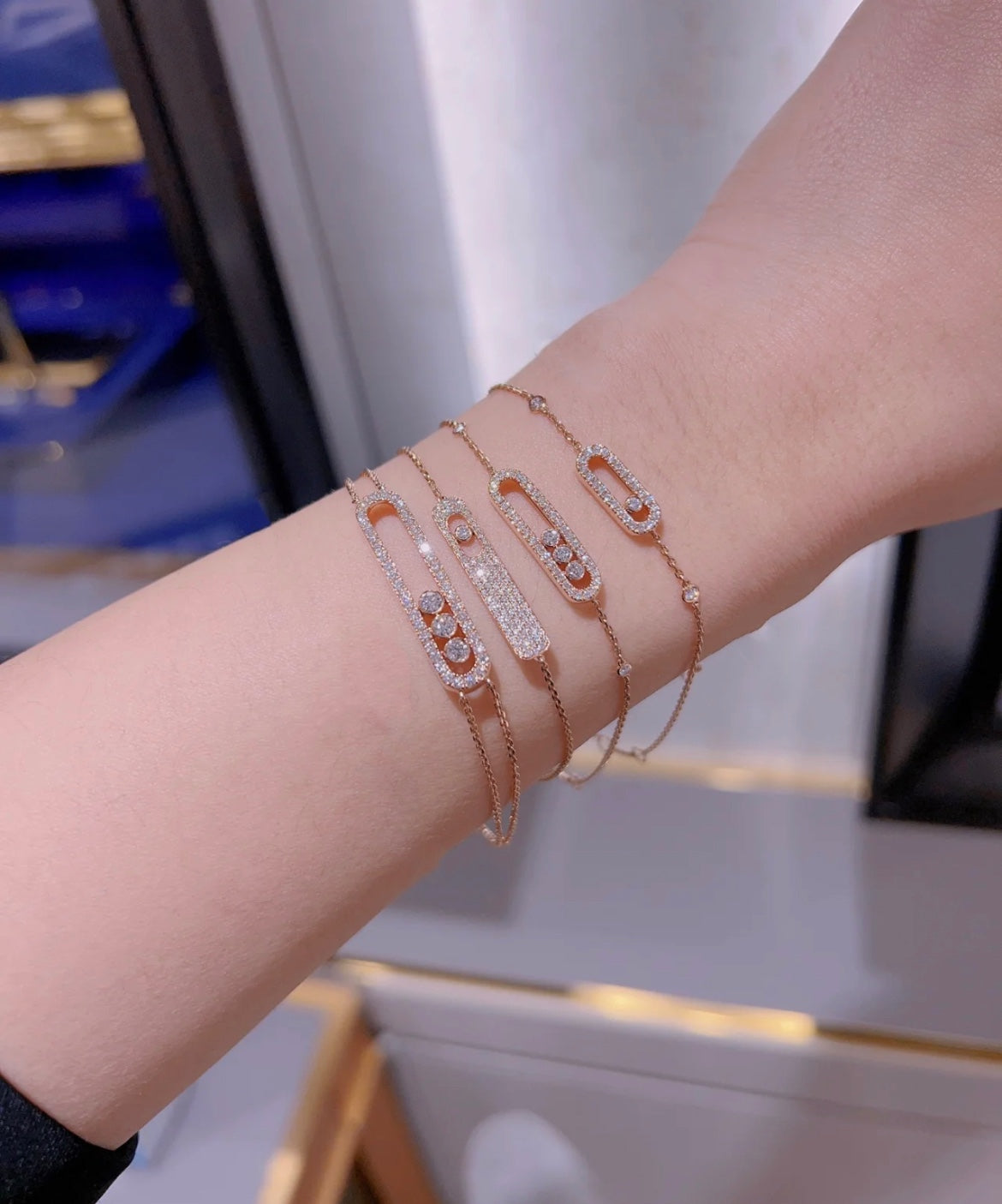 [⭐Mirelle]MOVE CLASSIQUE DIAMOND PAVED BRACELET