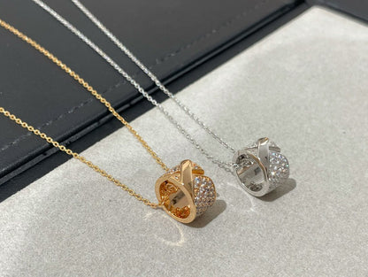 [⭐Mirelle]LIENS EVIDENCE DIAMOND PAVED NECKLACE