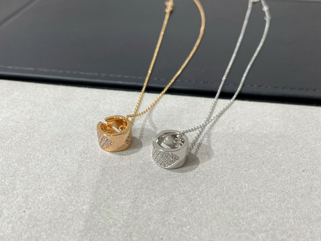 [⭐Mirelle]LIENS EVIDENCE DIAMOND PAVED NECKLACE
