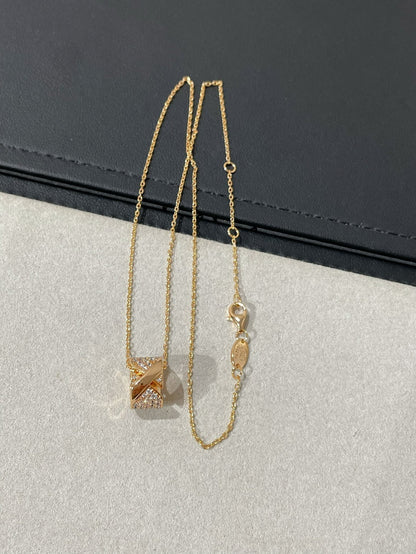 [⭐Mirelle]LIENS EVIDENCE DIAMOND PAVED NECKLACE