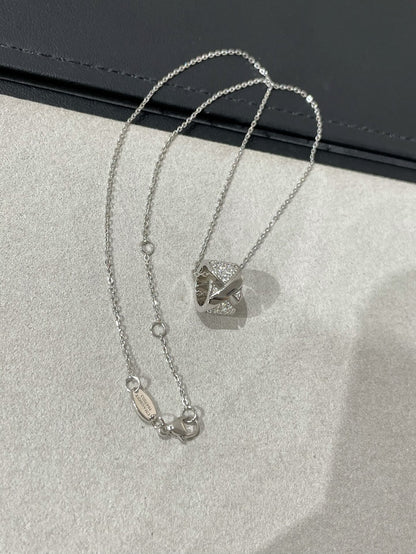[⭐Mirelle]LIENS EVIDENCE DIAMOND PAVED NECKLACE