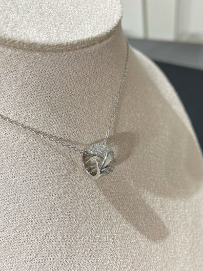 [⭐Mirelle]LIENS EVIDENCE DIAMOND PAVED NECKLACE