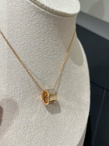 [⭐Mirelle]LIENS EVIDENCE DIAMOND PAVED NECKLACE