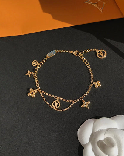 [⭐Mirelle]BLOOMING PINK GOLD MOP BRACELET