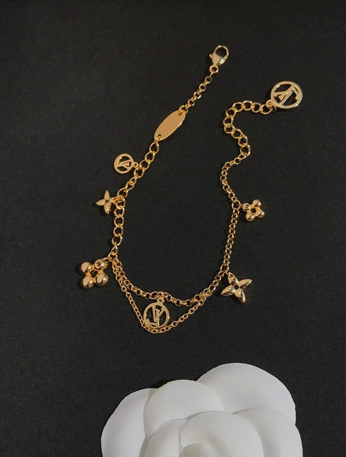 [⭐Mirelle]BLOOMING PINK GOLD MOP BRACELET