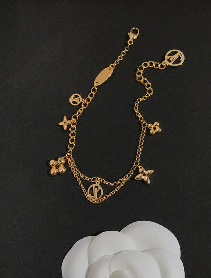 [⭐Mirelle]BLOOMING PINK GOLD MOP BRACELET