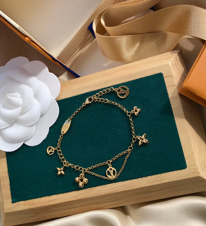[⭐Mirelle]BLOOMING PINK GOLD MOP BRACELET
