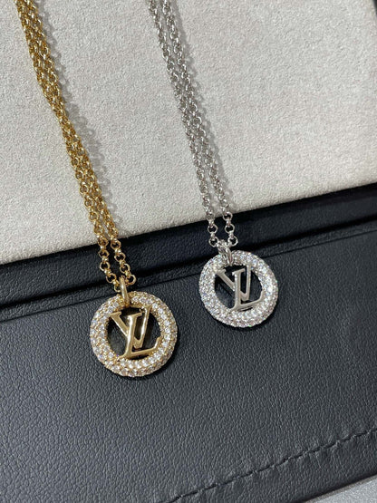 [⭐Mirelle]BY NIGHT DIAMOND PAVED NECKLACE