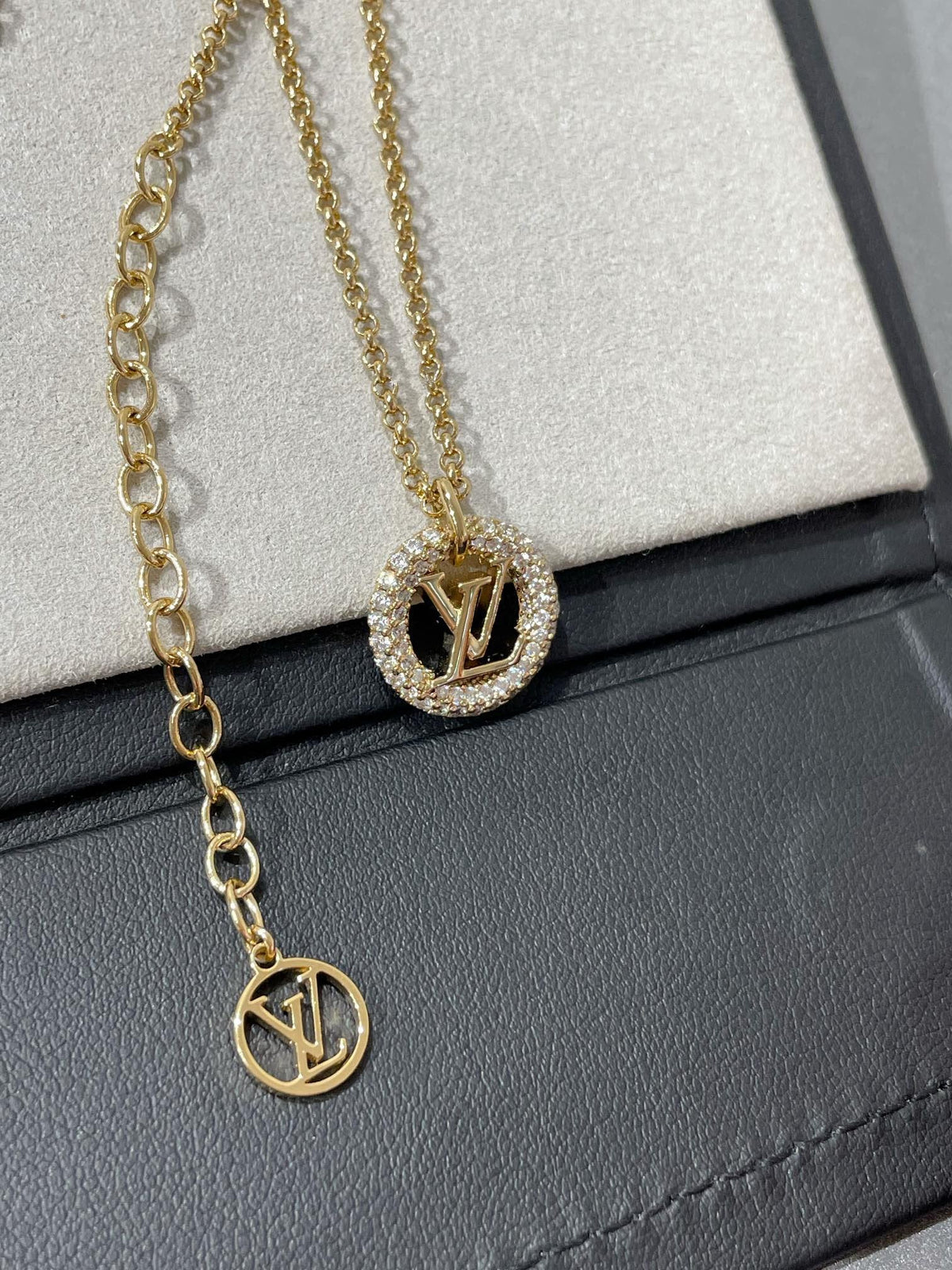 [⭐Mirelle]BY NIGHT DIAMOND PAVED NECKLACE