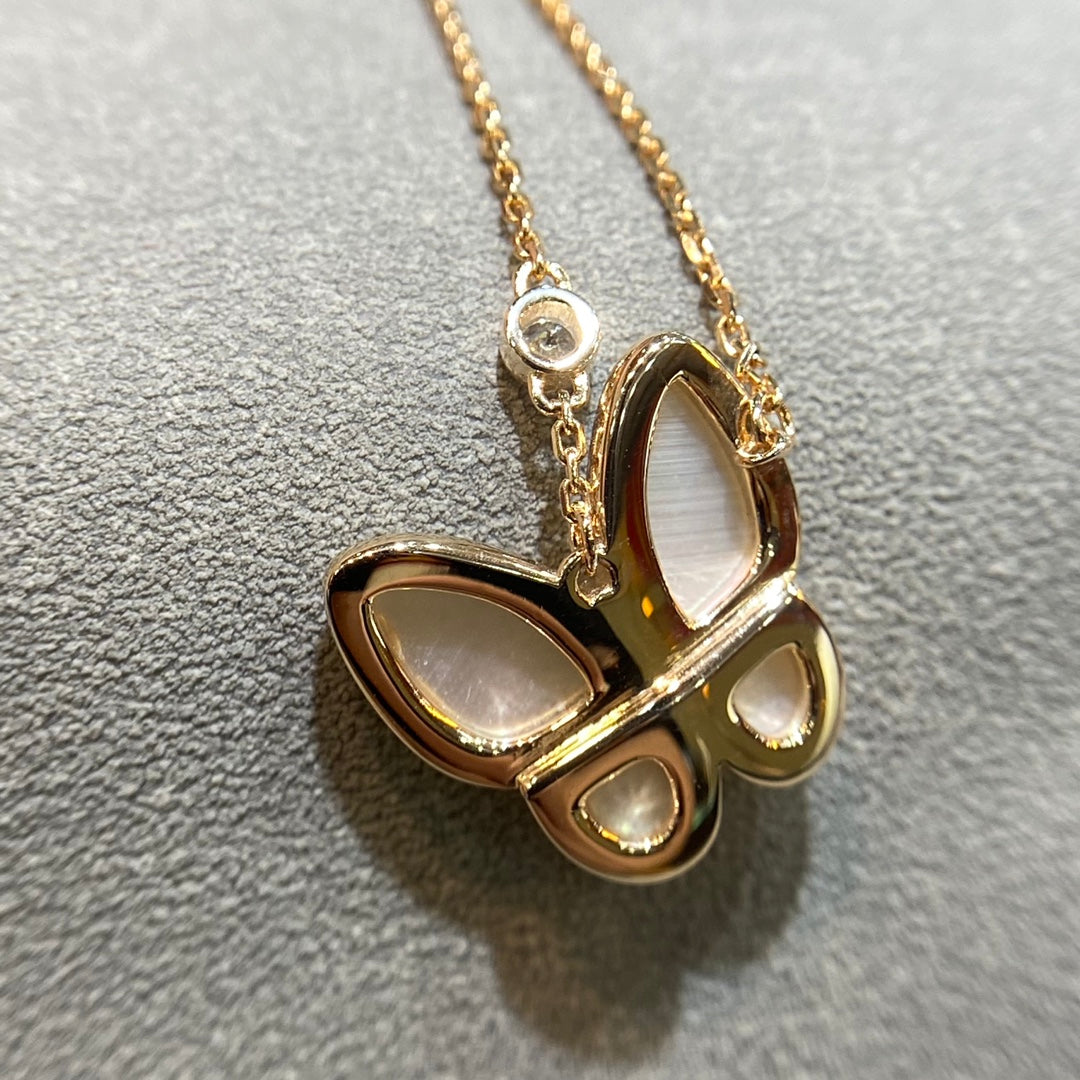 [⭐Mirelle]BUTTERFLY MOP DIAMOND NECKLACE