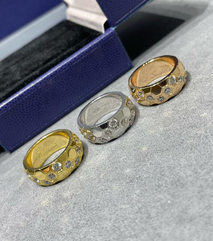 [⭐Mirelle]BEE LOVE DIAMOND LARGE RING