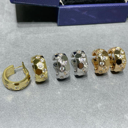 [⭐Mirelle]BEE LOVE DIAMOND HOOP EARRINGS