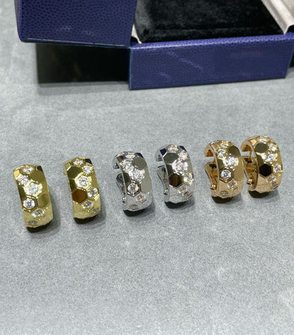 [⭐Mirelle]BEE LOVE DIAMOND HOOP EARRINGS