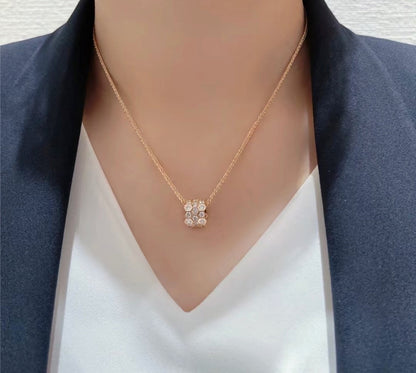 [⭐Mirelle]BEE LOVE DIAMOND PAVED 3 ROW NECKLACE