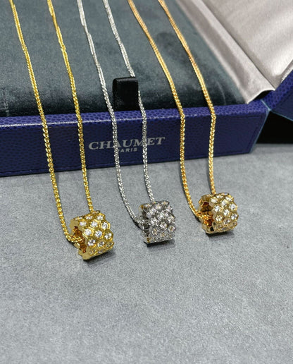 [⭐Mirelle]BEE LOVE DIAMOND PAVED 3 ROW NECKLACE