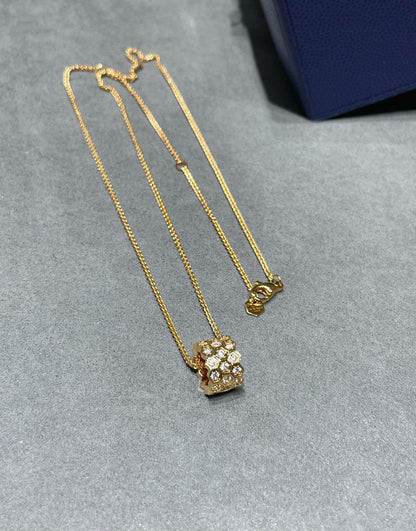 [⭐Mirelle]BEE LOVE DIAMOND PAVED 3 ROW NECKLACE