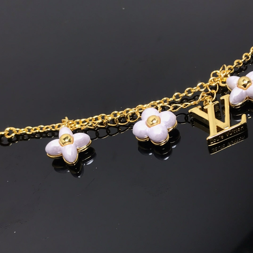 [⭐Mirelle]LOGO 6 MOTIF STAR AND SUN GOLD BRACELET
