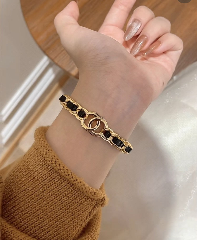 [⭐Mirelle]Double C Open Bangle